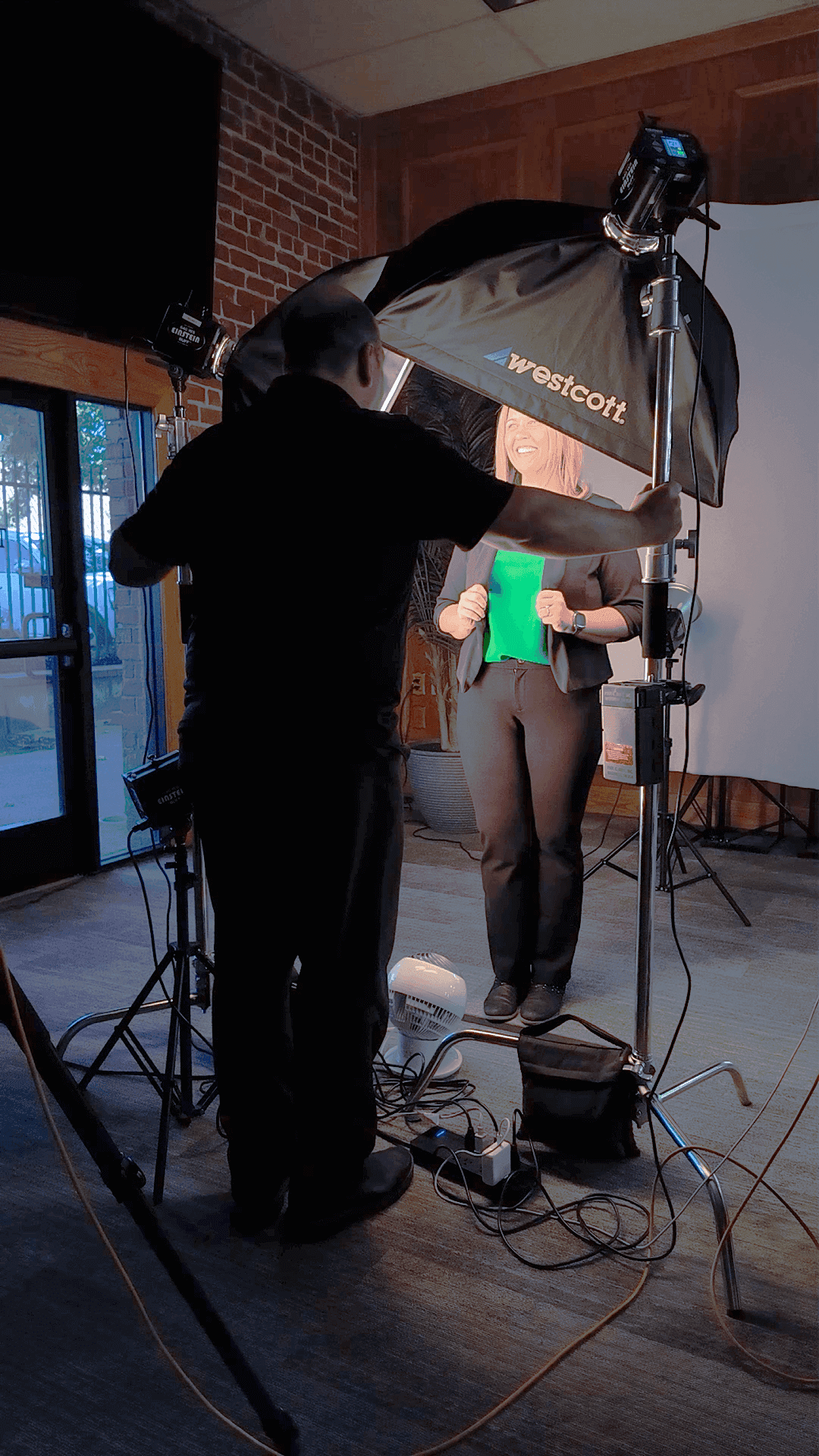 On-site individual headshot session