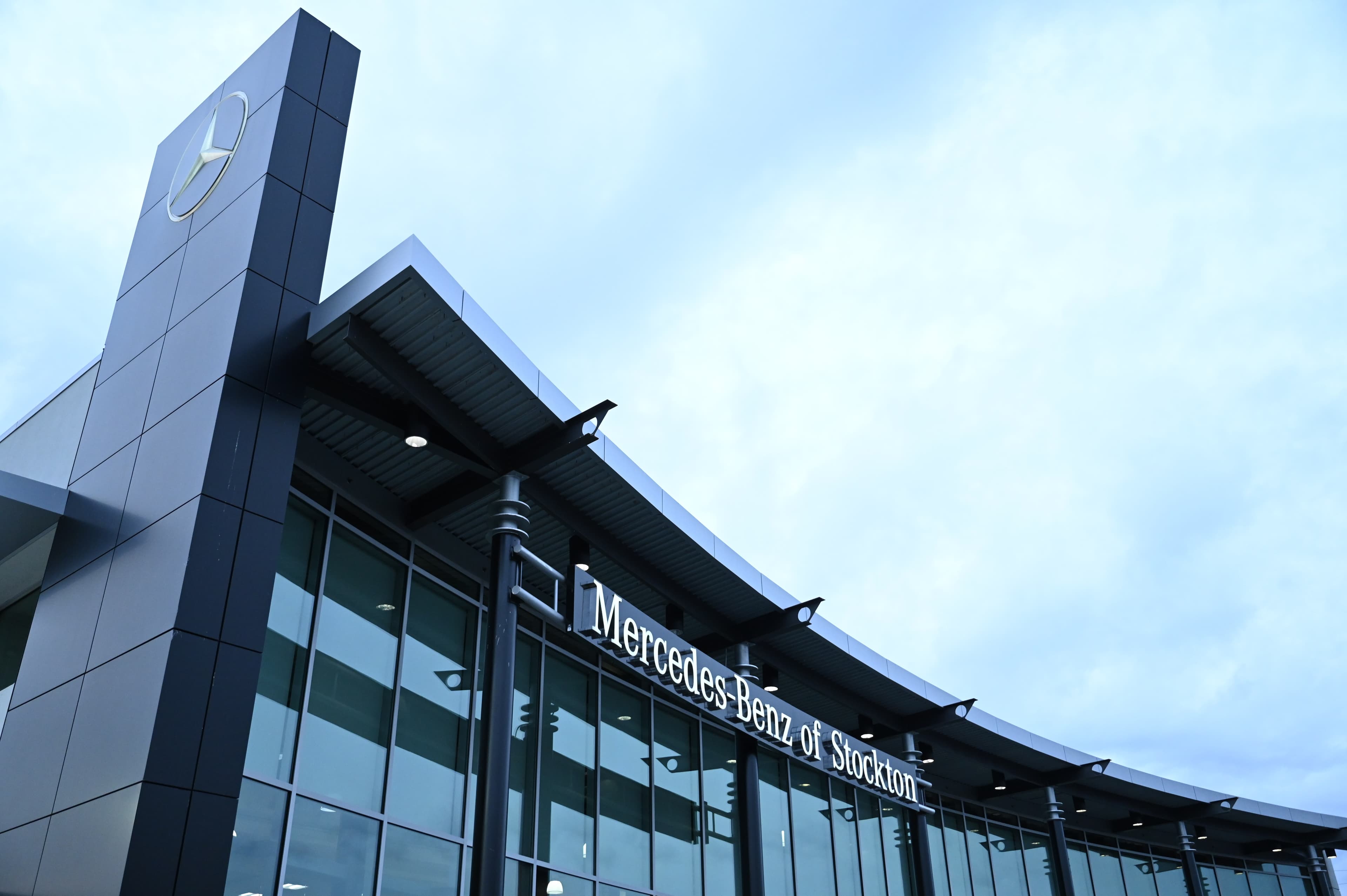 Mercedes-Benz corporate event photography Stockton - exterior venue shot