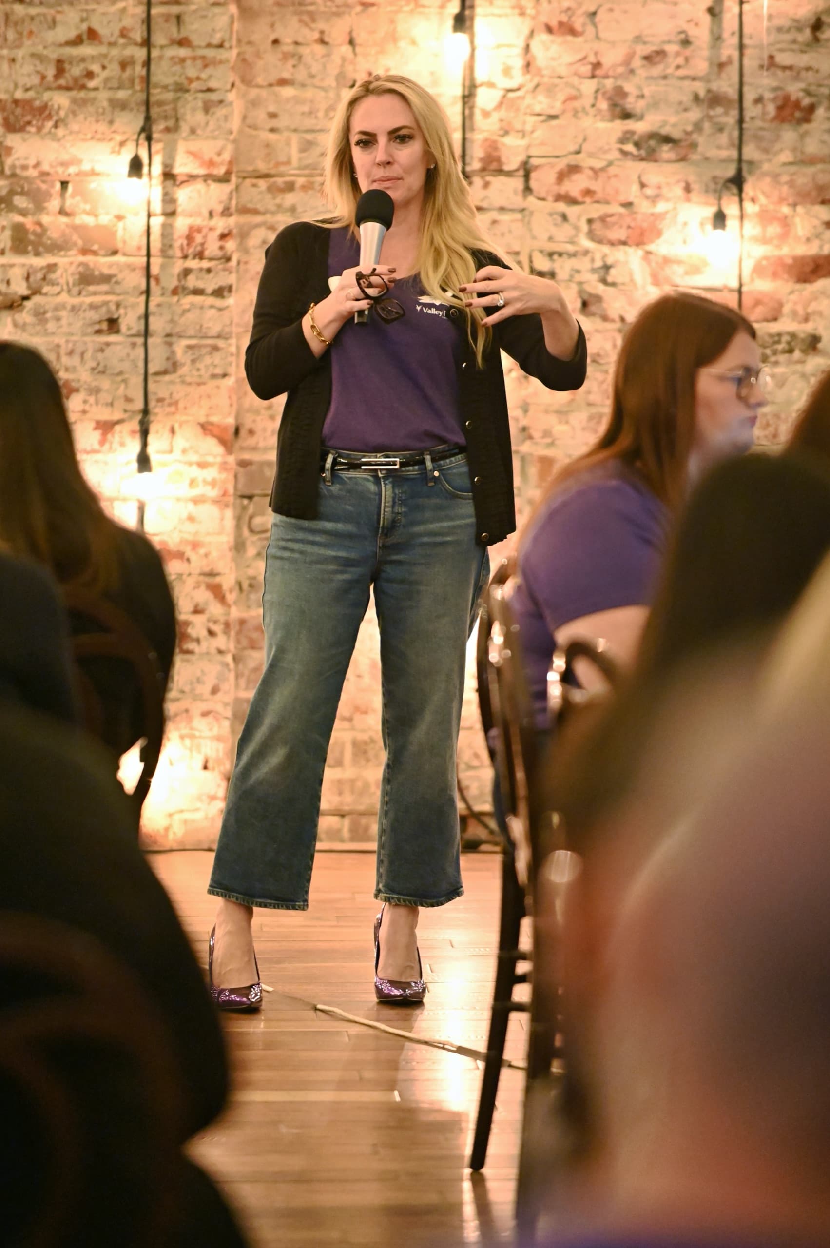 Speaker at a Valley First Credit Union corporate event — Central Valley event photography